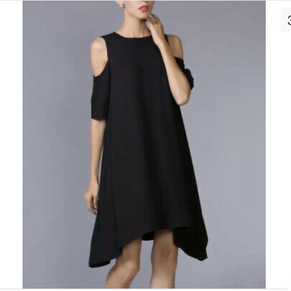Yulinge Women’s Black Shoulder Cutout Dress - Picture 1 of 5